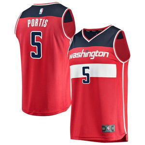 05 - Men's Fanatics Branded Bobby Portis Red Washington Wizards Fast Break Replica Jersey – Icon Edition - Red