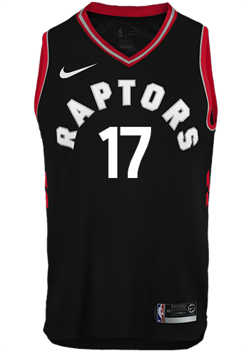 17 - Raptors Adult Swingman Statement Jersey - Lin - Black