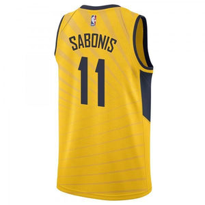 11 - Sabonis Indiana Pacers Statement Swingman Jersey - Gold