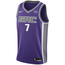 Load image into Gallery viewer, 7 - Men&#39;s Nike Skal Labissiere Purple Sacramento Kings Swingman Sponsor Patch Jersey - Icon Edition