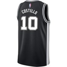Load image into Gallery viewer, 10 - Costello San Antonio Spurs Men&#39;s Nike Custom Personalized Icon Swingman Jersey - Black