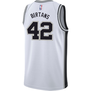 42 - Bertans San Antonio Spurs Men's Nike Custom Personalized Icon Swingman Jersey - White
