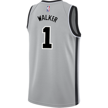 Load image into Gallery viewer, 1 - Walker San Antonio Spurs Men&#39;s Nike 2018-19 Statement Edition Swingman Personalized Jersey  - Grey