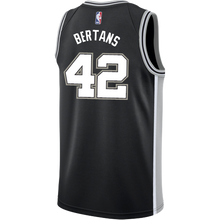 Load image into Gallery viewer, 42 - Bertans San Antonio Spurs Men&#39;s Nike Custom Personalized Icon Swingman Jersey - Black