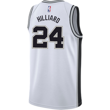 Load image into Gallery viewer, 24 - Hilliard San Antonio Spurs Men&#39;s Nike Custom Personalized Icon Swingman Jersey - White