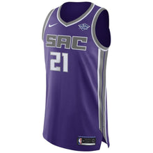 Load image into Gallery viewer, 21 - Men&#39;s Nike Deyonta Davis Purple Sacramento Kings Authentic Sponsor Patch Jersey – Icon Edition