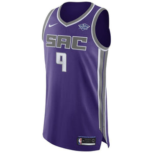 9 - Men's Nike Iman Shumpert Purple Sacramento Kings Authentic Sponsor Patch Jersey – Icon Edition