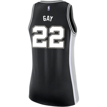 Load image into Gallery viewer, 22 - Gay San Antonio Spurs Women&#39;s Nike Custom Personalized Icon Swingman Jersey - Black