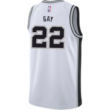 Load image into Gallery viewer, 22 - Gay San Antonio Spurs Men&#39;s Nike Custom Personalized Icon Swingman Jersey - White