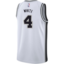 Load image into Gallery viewer, 4 - White San Antonio Spurs Men&#39;s Nike Custom Personalized Icon Swingman Jersey - White
