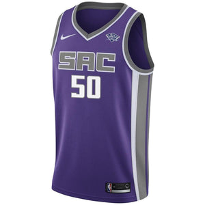 50 - Men's Nike Zach Randolph Purple Sacramento Kings Jersey - Icon Edition