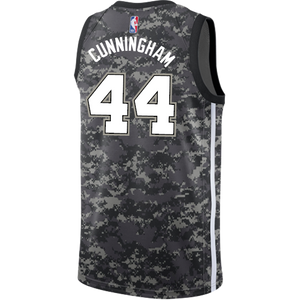 44 - Cunningham San Antonio Spurs Men's Nike 2018-19 City Edition Swingman Personalized Jersey - Navy