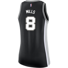 Load image into Gallery viewer, 8 - Mills San Antonio Spurs Women&#39;s Nike Custom Personalized Icon Swingman Jersey - Black
