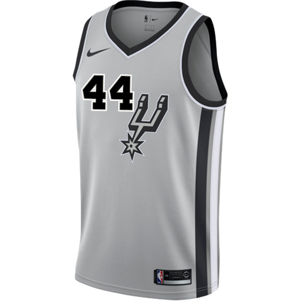 44 - Cunningham San Antonio Spurs Men's Nike 2018-19 Statement Edition Swingman Personalized Jersey  - Grey
