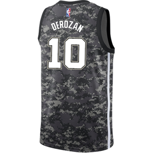 10 - Derozan San Antonio Spurs Men's Nike 2018-19 City Edition Swingman Personalized Jersey - Navy