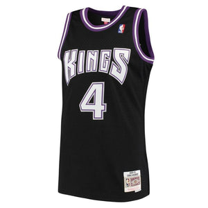 4 - Men's Mitchell & Ness Chris Webber Black Sacramento Kings 2000-01 Hardwood Classics Swingman Jersey