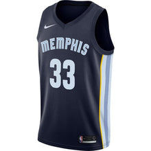 Load image into Gallery viewer, 33 - Men&#39;s Nike Marc Gasol Memphis Grizzlies Swingman Jersey - Icon Edition - Navy