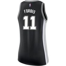 Load image into Gallery viewer, 11 - Forbes San Antonio Spurs Women&#39;s Nike Custom Personalized Icon Swingman Jersey - Black