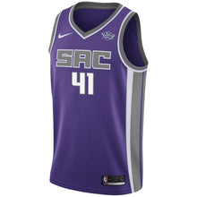 Load image into Gallery viewer, 41 - Men&#39;s Nike Kosta Koufos Purple Sacramento Kings Swingman Sponsor Patch Jersey - Icon Edition