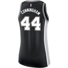 Load image into Gallery viewer, 44 - Cunningham San Antonio Spurs Women&#39;s Nike Custom Personalized Icon Swingman Jersey - Black