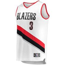 Load image into Gallery viewer, 3 - C.J. McCollum Portland Trail Blazers Fast Break Jersey - Association Edition - White