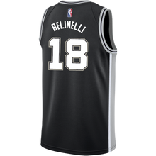 Load image into Gallery viewer, 18 - Belinelli San Antonio Spurs Men&#39;s Nike Custom Personalized Icon Swingman Jersey - Black