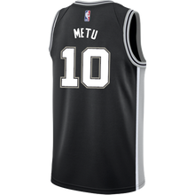 Load image into Gallery viewer, 10 - Metu San Antonio Spurs Men&#39;s Nike Custom Personalized Icon Swingman Jersey - Black