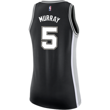 Load image into Gallery viewer, 5 - Murray San Antonio Spurs Women&#39;s Nike Custom Personalized Icon Swingman Jersey - Black