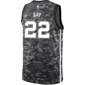 22 - Gay San Antonio Spurs Men's Nike 2018-19 City Edition Swingman Personalized Jersey - Navy