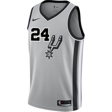 Load image into Gallery viewer, 24 - Hilliard San Antonio Spurs Men&#39;s Nike 2018-19 Statement Edition Swingman Personalized Jersey  - Grey