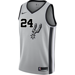24 - Hilliard San Antonio Spurs Men's Nike 2018-19 Statement Edition Swingman Personalized Jersey  - Grey