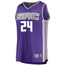 Load image into Gallery viewer, 24 - Men&#39;s Fanatics Branded Buddy Hield Purple Sacramento Kings Fast Break Jersey - Icon Edition