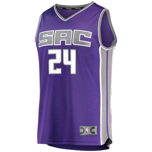 24 - Men's Fanatics Branded Buddy Hield Purple Sacramento Kings Fast Break Jersey - Icon Edition