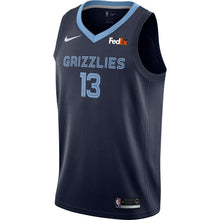 Load image into Gallery viewer, 13 - Men&#39;s Nike Jaren Jackson Jr. Memphis Grizzlies Swingman Sponsor Patch Jersey – Icon Edition - Navy