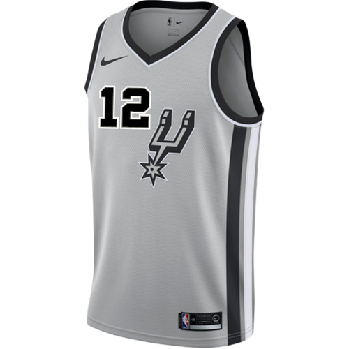 12 - Aldridge San Antonio Spurs Men's Nike 2018-19 Statement Edition Swingman Personalized Jersey  - Grey