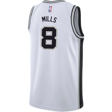 Load image into Gallery viewer, 8 - Mills San Antonio Spurs Men&#39;s Nike Custom Personalized Icon Swingman Jersey - White