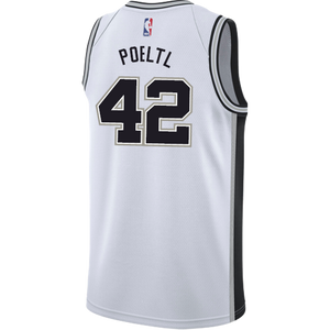 42 - Poeltl San Antonio Spurs Men's Nike Custom Personalized Icon Swingman Jersey - White