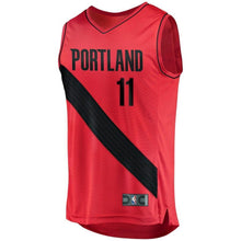 Load image into Gallery viewer, 11 - Meyers Leonard Portland Trail Blazers Fast Break Player Jersey - Statement Edition - Red
