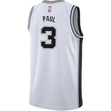 Load image into Gallery viewer, 3 - Paul San Antonio Spurs Men&#39;s Nike Custom Personalized Icon Swingman Jersey - White
