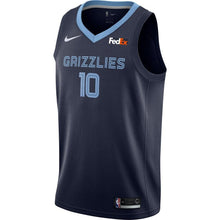Load image into Gallery viewer, 10 - Men&#39;s Nike Ivan Rabb Memphis Grizzlies Swingman Sponsor Patch Jersey – Icon Edition - Navy