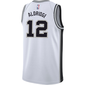 12 - Aldridge San Antonio Spurs Men's Nike Custom Personalized Icon Swingman Jersey - White