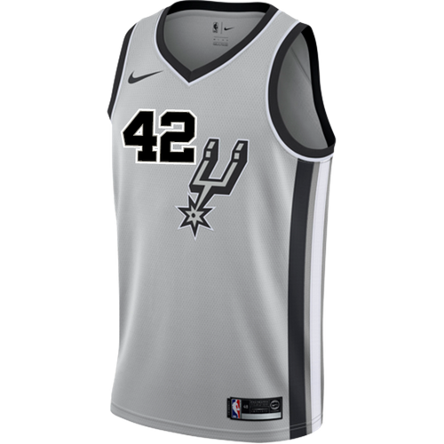 42 - Bertans San Antonio Spurs Men's Nike 2018-19 Statement Edition Swingman Personalized Jersey  - Grey