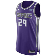 Load image into Gallery viewer, 29 - Men&#39;s Nike JaKarr Sampson Purple Sacramento Kings Authentic Sponsor Patch Jersey – Icon Edition