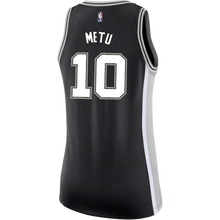 Load image into Gallery viewer, 10 - Metu San Antonio Spurs Women&#39;s Nike Custom Personalized Icon Swingman Jersey - Black