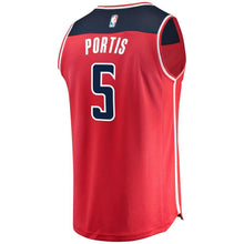 Load image into Gallery viewer, 05 - Men&#39;s Fanatics Branded Bobby Portis Red Washington Wizards Fast Break Replica Jersey – Icon Edition - Red