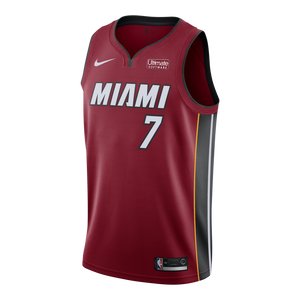 07 - Goran Dragic Nike Miami Heat Statement Red Swingman Jersey - Red