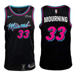 33 - Alonzo Mourning Vice Nights Swingman Jersey - Black