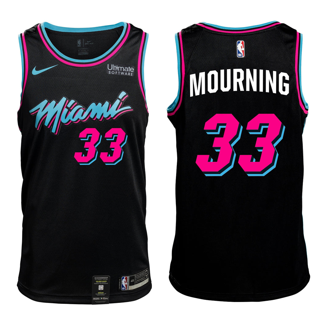 33 - Alonzo Mourning Vice Nights Swingman Jersey - Black