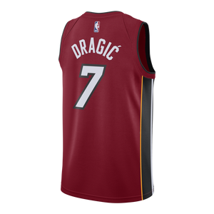 07 - Goran Dragic Nike Miami Heat Statement Red Swingman Jersey - Red