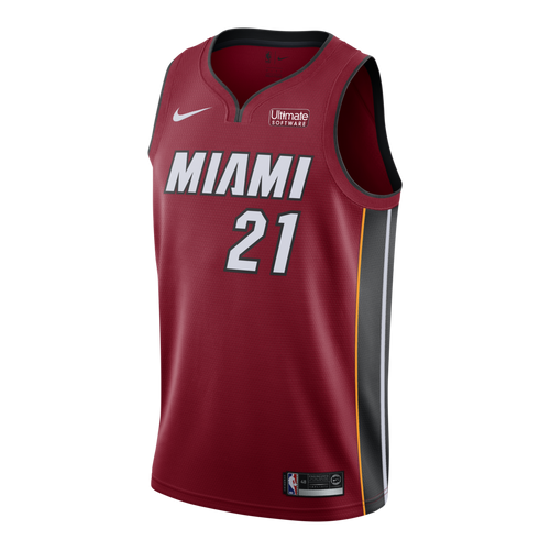 21 - Hassan Whiteside Nike Miami Heat Statement Red Swingman Jersey - Red